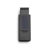 Black Stainless Steel PVD Finish Flip Money Clip w/Black Resin